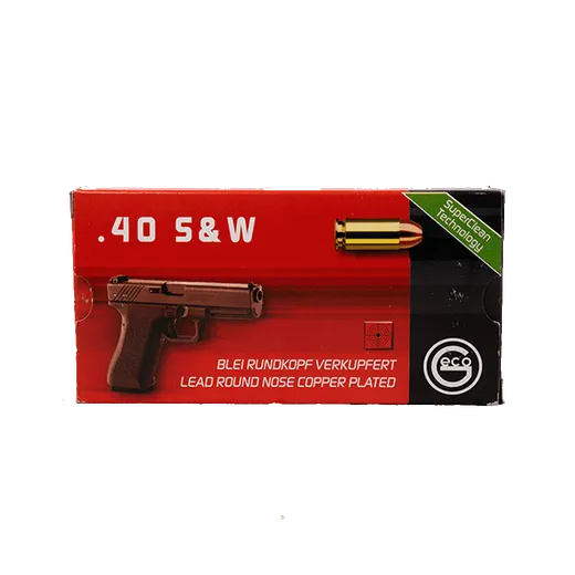 Geco .40 S&W Bleirundkopf verkupfert SX 165grs 50 Schuss